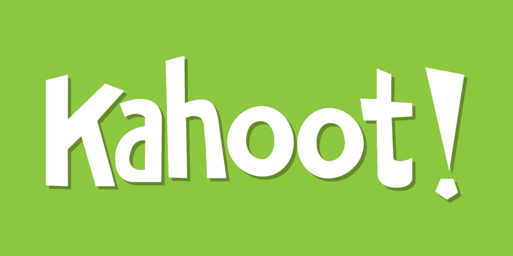 The Kahoot logo on a green background.