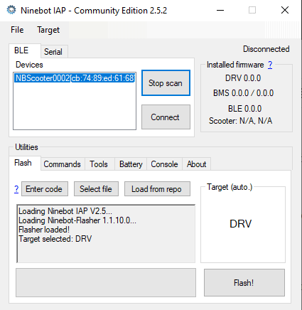 How To Connect Ninebot IAP to a Ninebot ESX Over Bluetooth