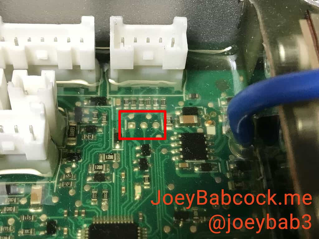 Be very careful not to damage any of the smaller SMD components.